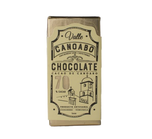 Barra de chocolate Valle Canoabo 70 por ciento Cacao